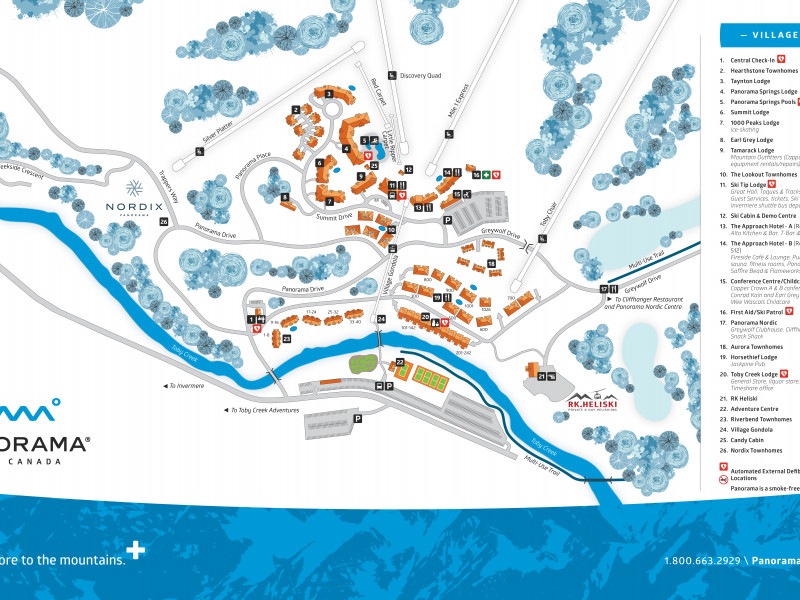 Village Map Panorama Mountain Resort