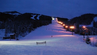 night skiing