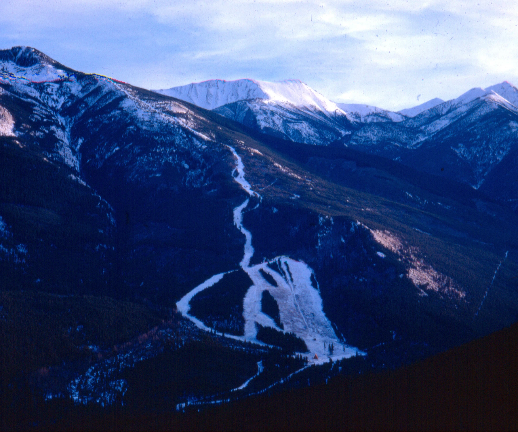 1969 ski hill view