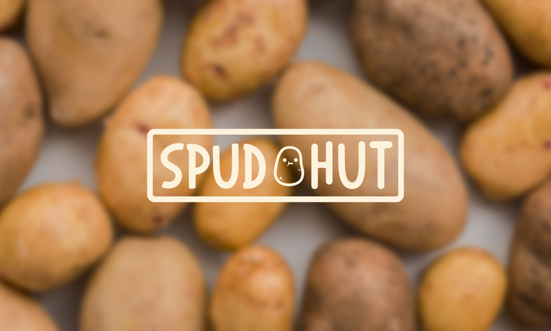 close up natural potatoes aligned